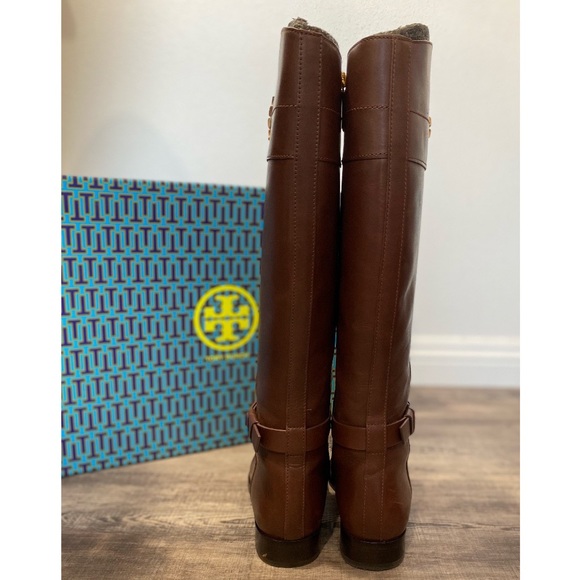 Tory Borch Knee high brown boots size 9 regular calf - Picture 7 of 9